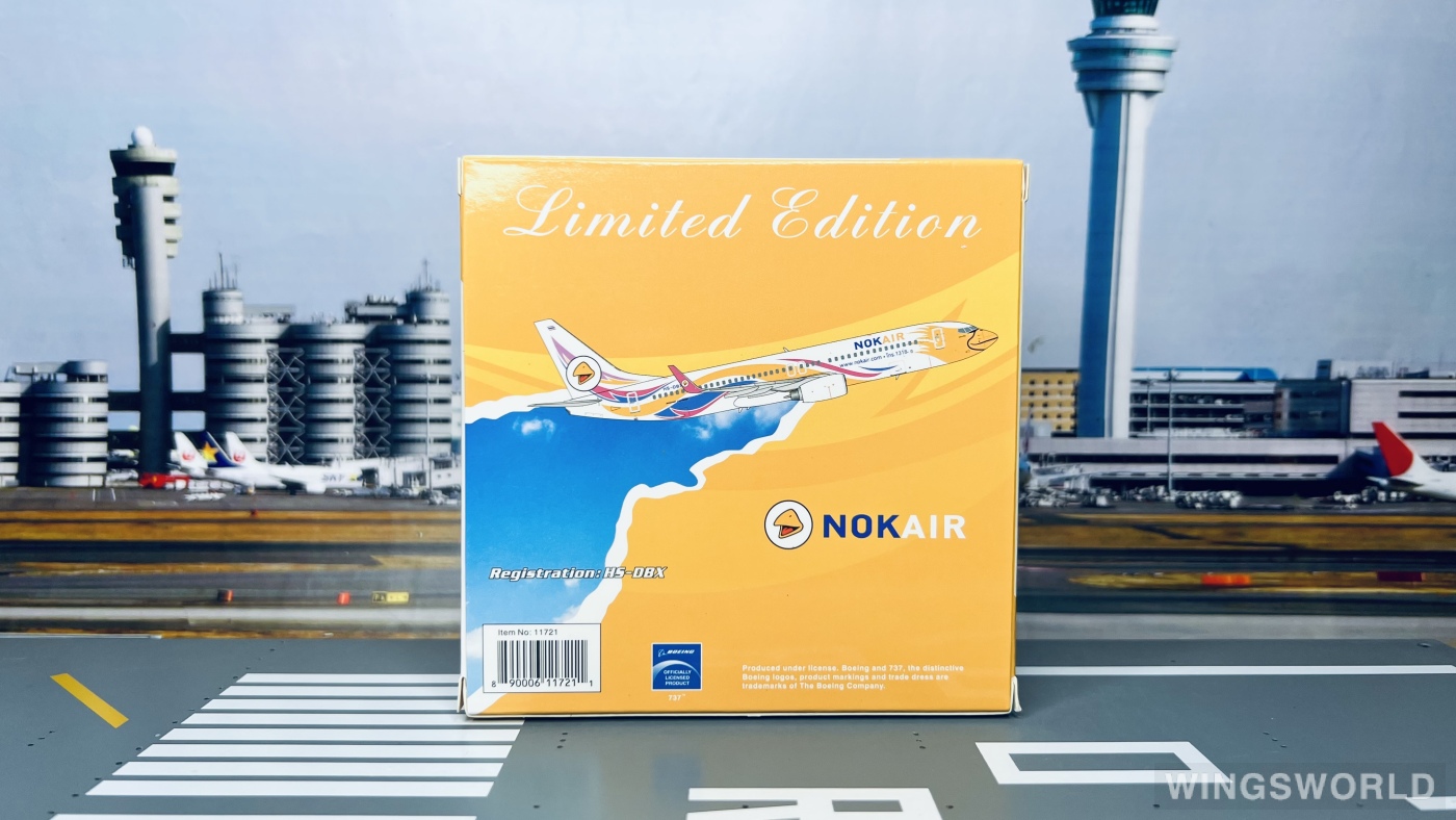 Phoenix 1:400 PH11721 Nok Air 皇雀航空 Boeing 737-800 HS-DBX