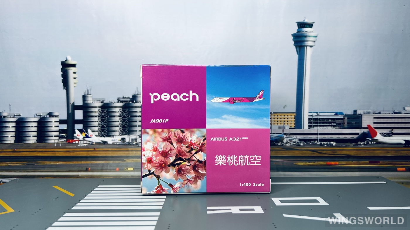 Phoenix 1:400 PH04431 Peach Aviation 乐桃航空 Airbus A321neo JA901P