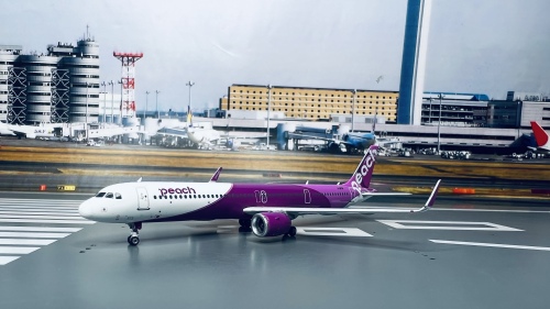 航空機・ヘリコプター Pheonix400 Peach A321neo JA910P Amazon | Phoenix 1/400 完成品 Peach For Airbus A321neo