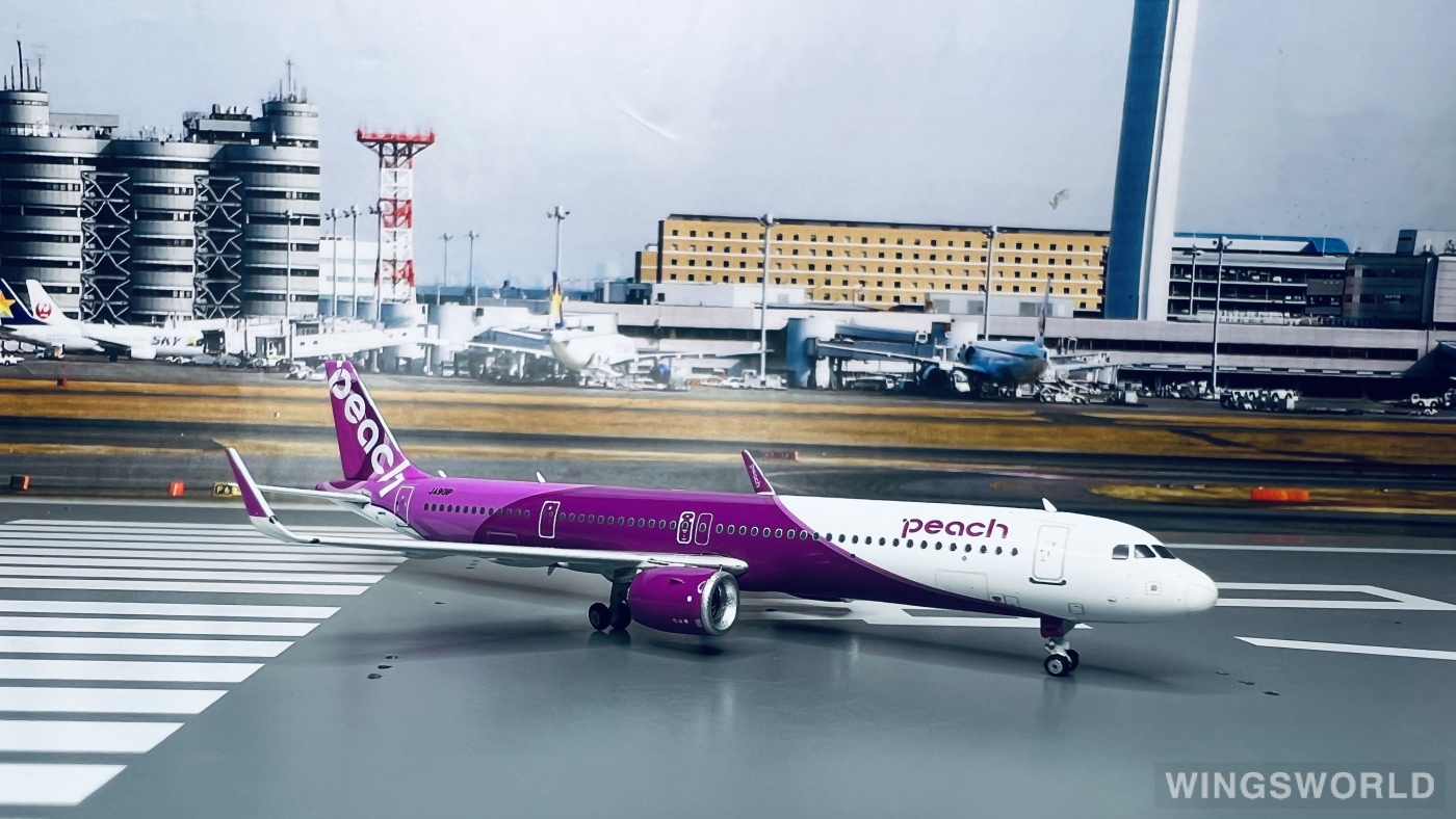 Phoenix 1:400 PH04431 Peach Aviation 乐桃航空 Airbus A321neo JA901P