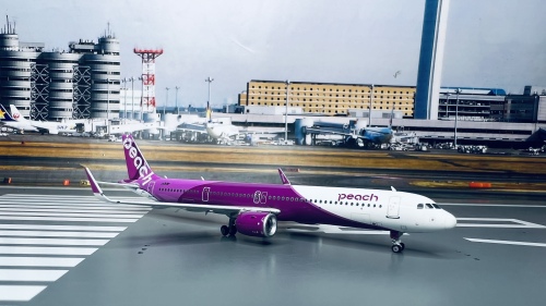 航空機・ヘリコプター Pheonix400 Peach A321neo JA910P Amazon | Phoenix 1/400 完成品 Peach For Airbus A321neo