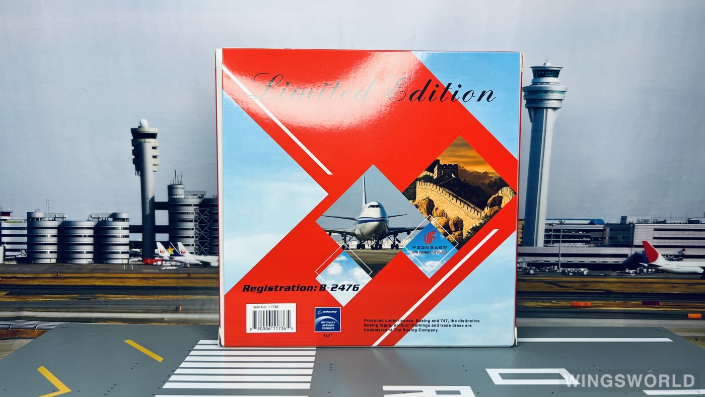 Phoenix 1:400 PH11736 Air China Cargo 中国国际货运航空 Boeing 747-400 B-2476