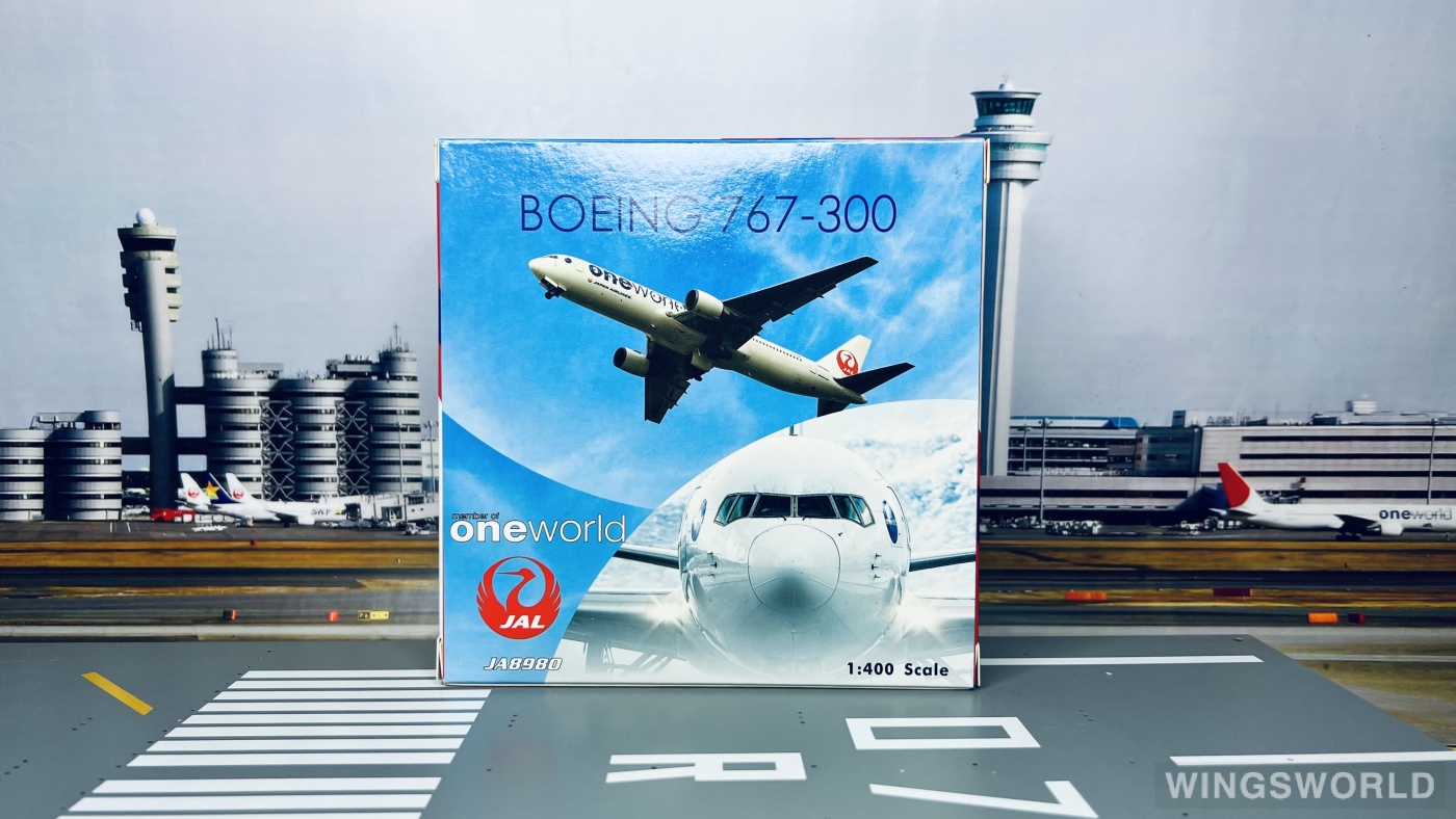 Phoenix 1:400 PH04432 Japan Airlines 日本航空 Boeing 767-300 JA8980