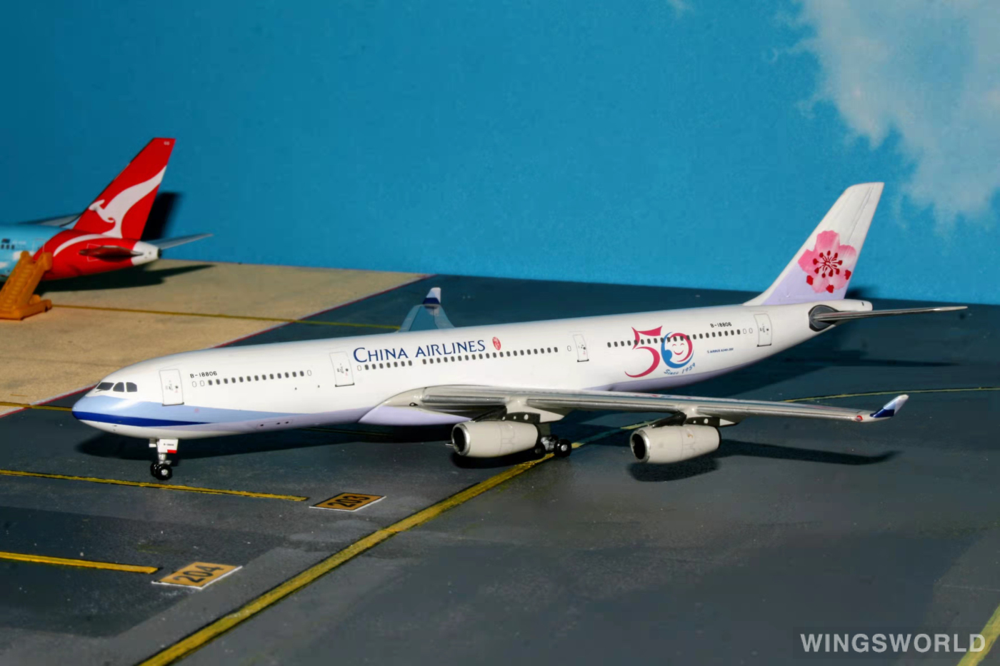 Phoenix 1:400 PH10346 China Airlines 中华航空 Airbus A340-300 B-18806