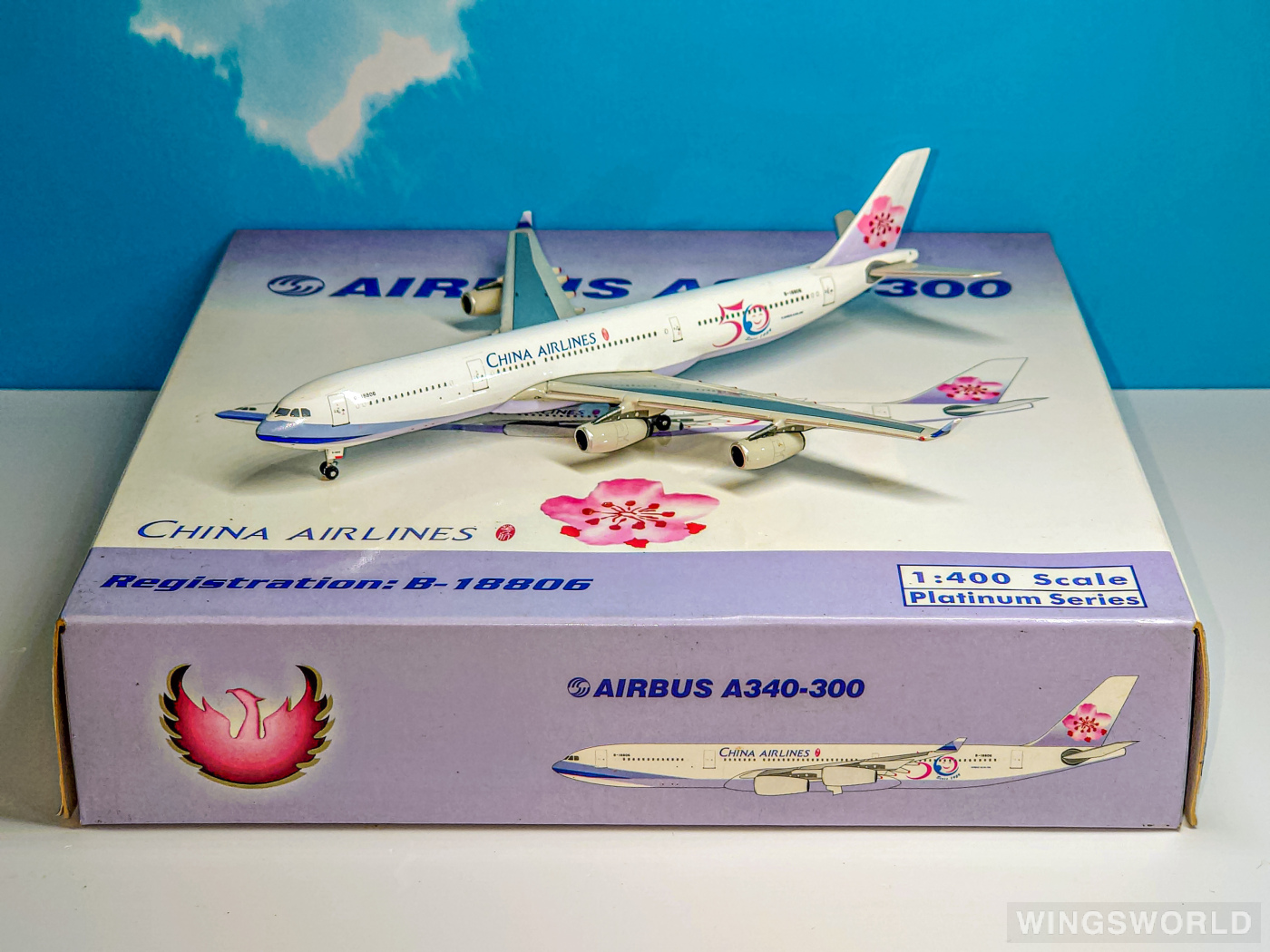 Phoenix 1:400 PH10346 China Airlines 中华航空 Airbus A340-300 B-18806