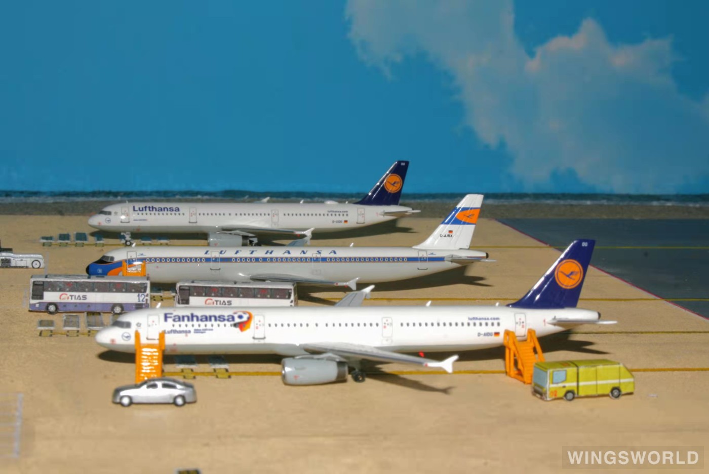 HYJLwings 1:400 HYJL81055 Lufthansa 汉莎航空 Airbus A321 D-AIRX