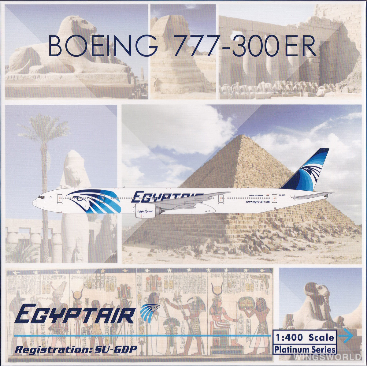 Phoenix 1:400 PH11732 EgyptAir 埃及航空 Boeing 777-300ER SU-GDP