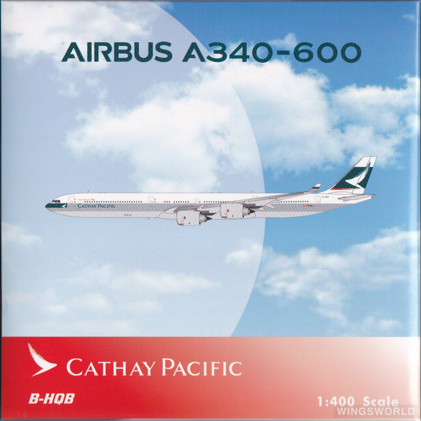 Phoenix 1:400 PH04442 Cathay Pacific 国泰航空 Airbus A340-600 B-HQB