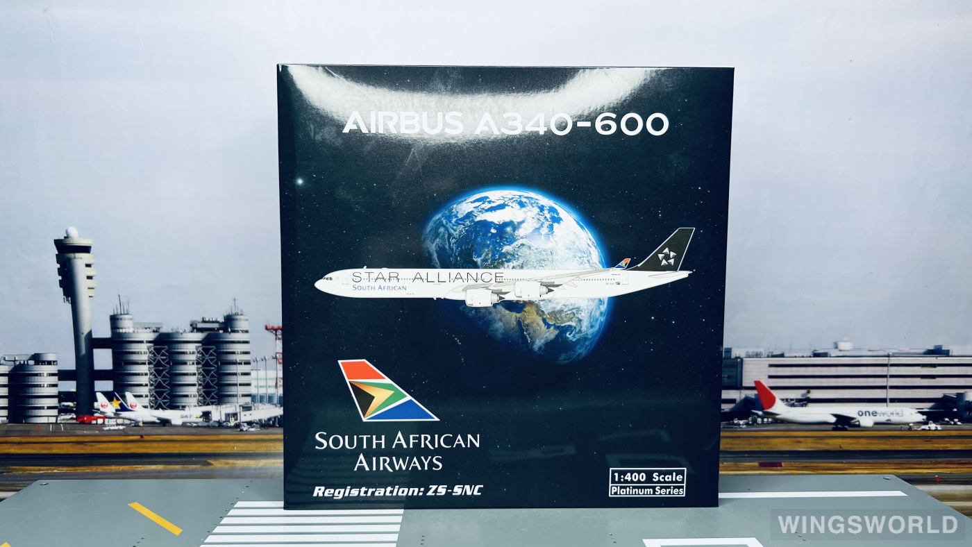 Phoenix 1:400 PH11744 South African Airways 南非航空 Airbus A340-600 ZS-SNC