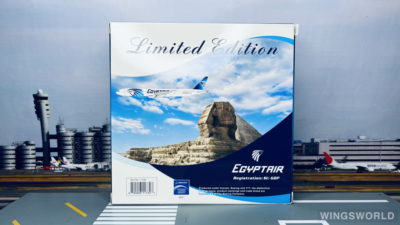 Phoenix 1:400 PH11732 EgyptAir 埃及航空 Boeing 777-300ER SU-GDP