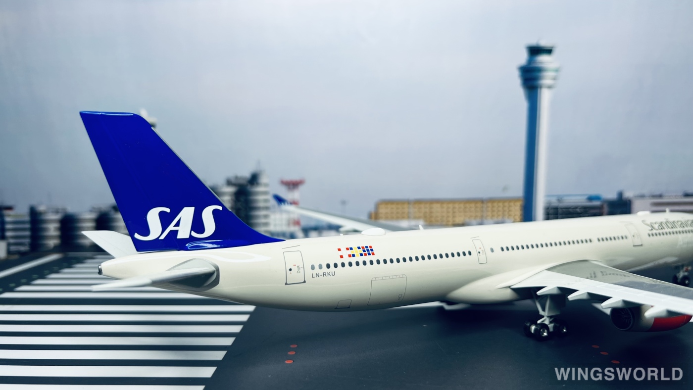 Herpa 1:200 558303 SAS 北欧航空 Airbus A330-300 LN-RKU
