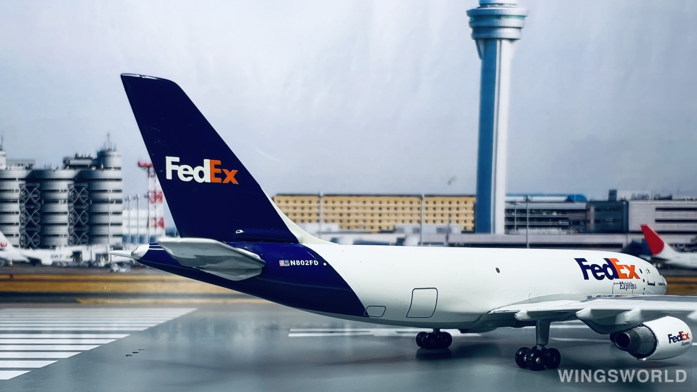 geminijets 1:400 gjfdx332 fedex 联邦快递 airbus a310-300 n802fd