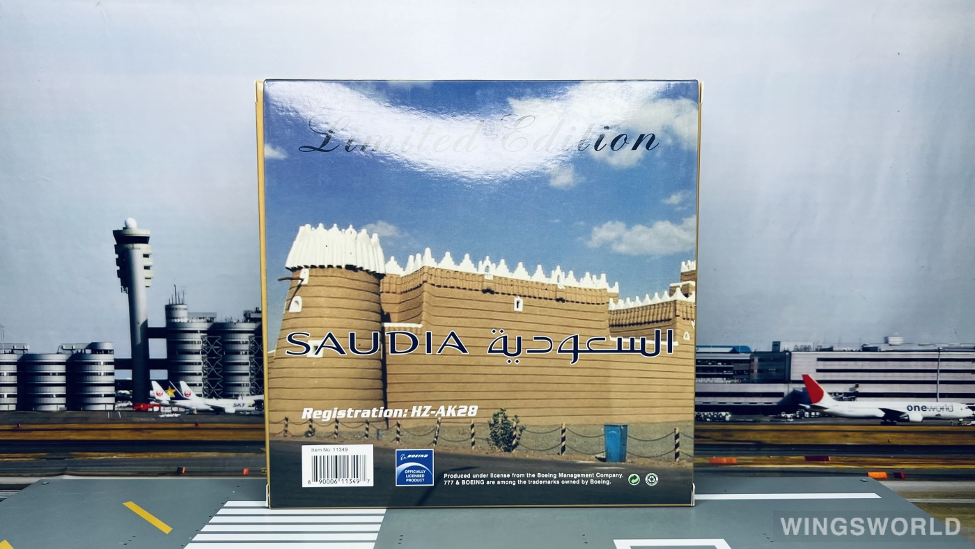 Phoenix 1:400 PH11349 Saudia 沙特阿拉伯航空 Boeing 777-300ER HZ-AK28