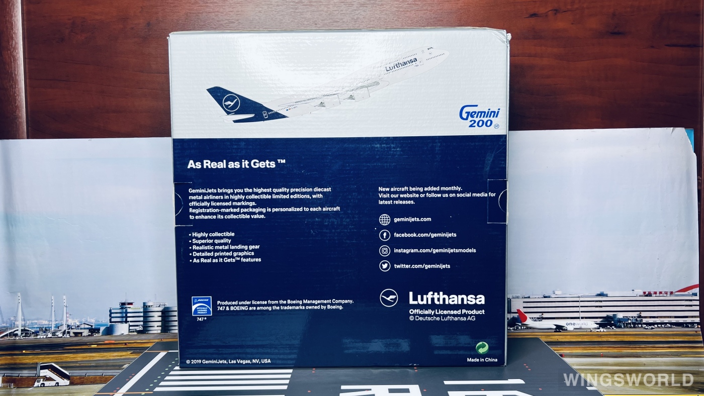 Geminijets 1:200 G2DLH741 Lufthansa 汉莎航空 Boeing 747-8i D-ABYC