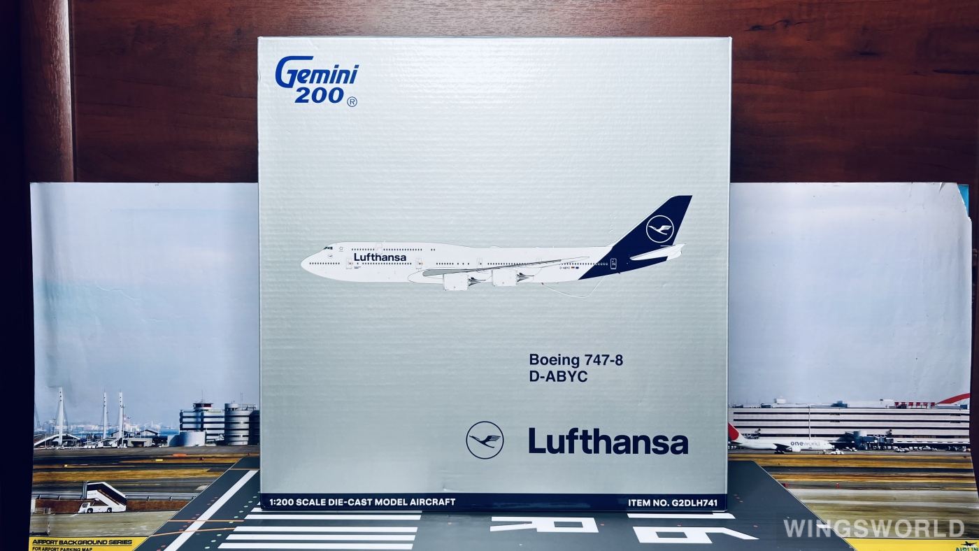 Geminijets 1:200 G2DLH741 Lufthansa 汉莎航空 Boeing 747-8i D-ABYC