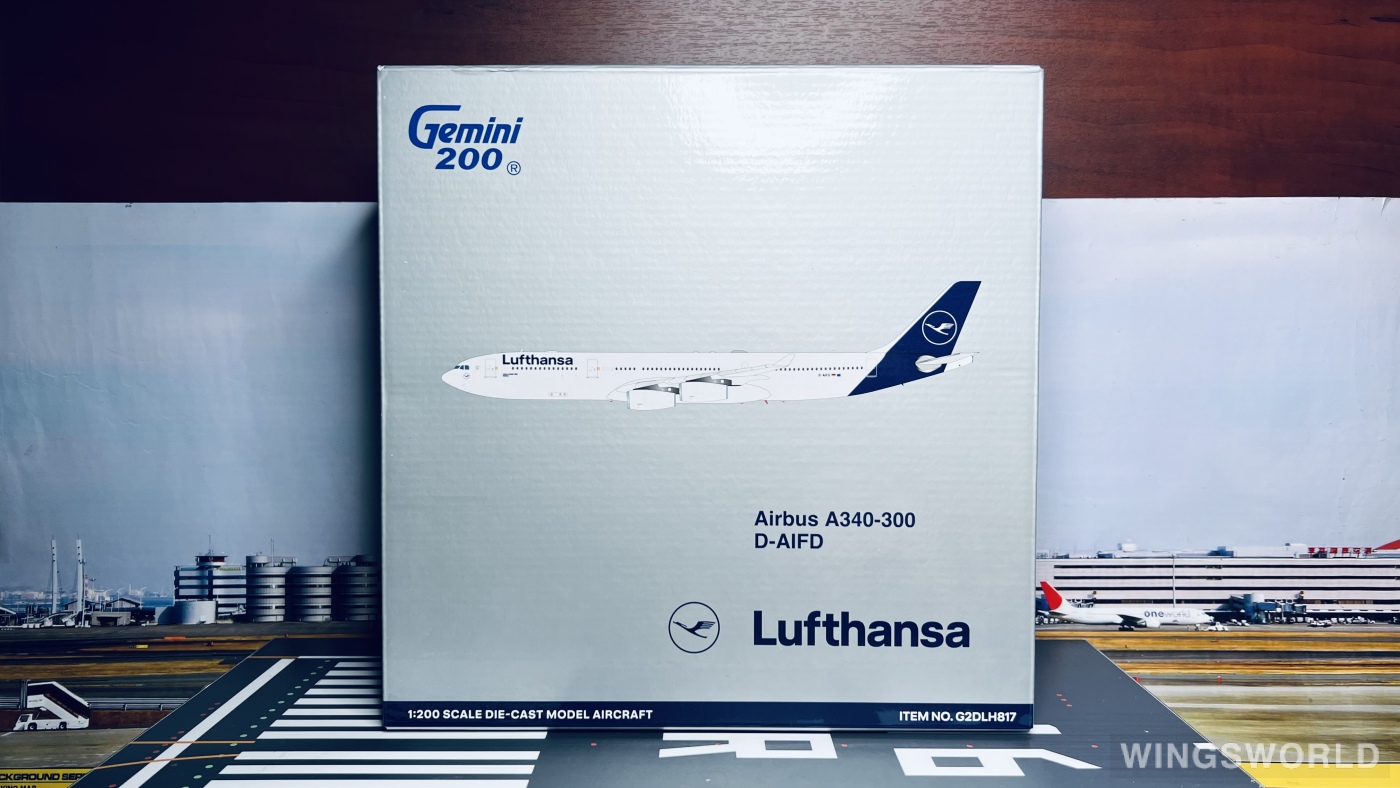 Geminijets 1:200 G2DLH817 Lufthansa 汉莎航空 Airbus A340-300 D-AIFD