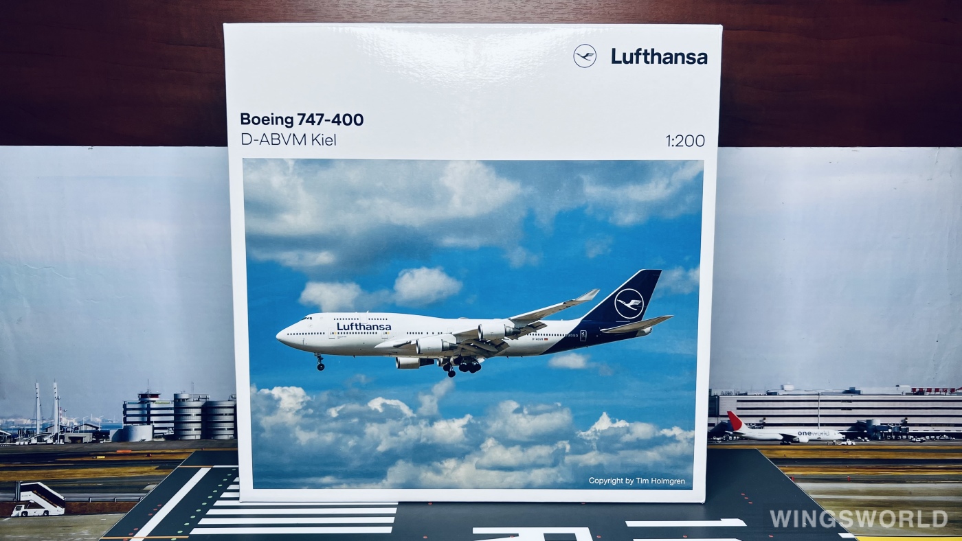 Herpa 1:200 559485 Lufthansa 汉莎航空 Boeing 747-400 D-ABVM