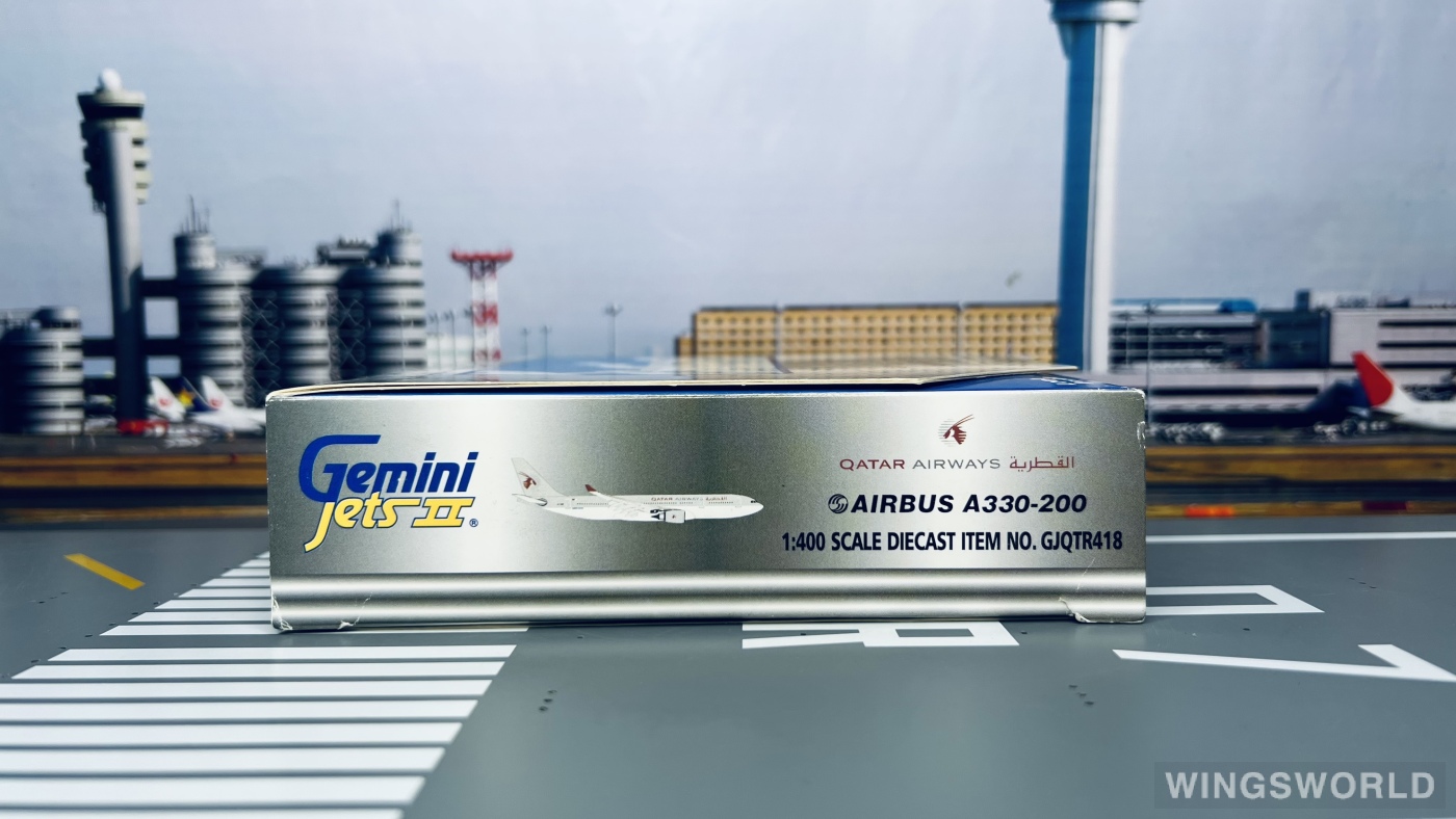 Geminijets 1:400 GJQTR418 Qatar 卡塔尔航空 Airbus A330-200 A7-ACB