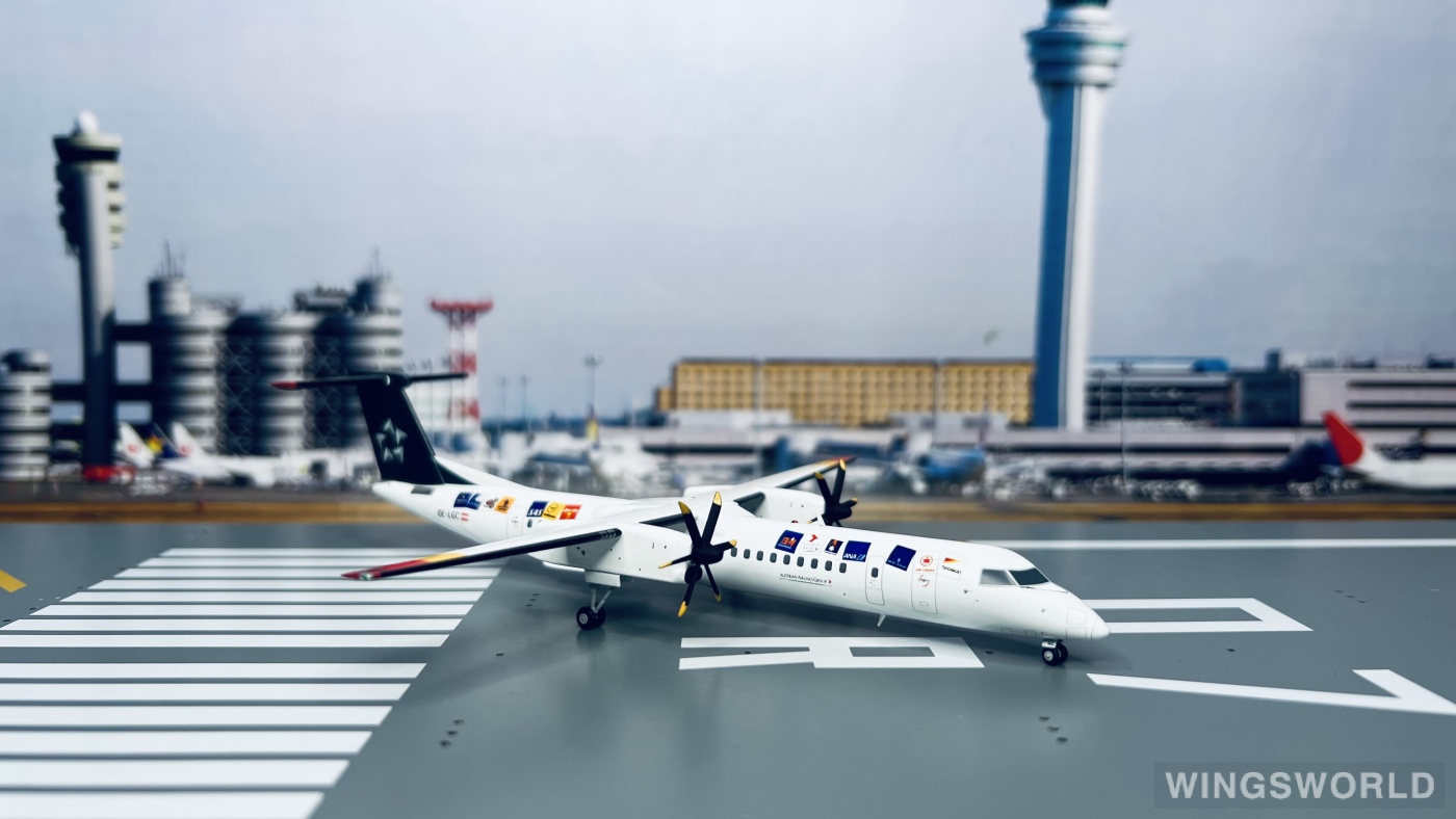 JC Wings 1:200 XX2587 Austrian Airlines 奥地利航空 Bombardier Dash 8-400 OE-LGC