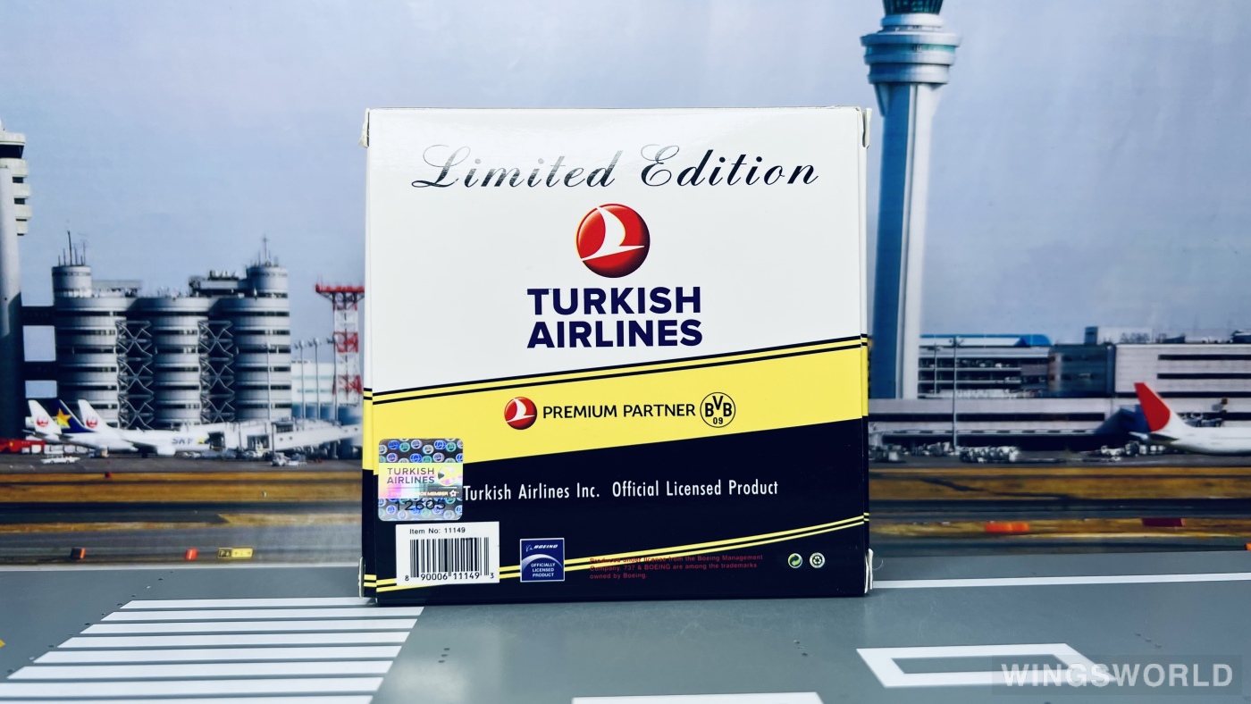 Phoenix 1:400 PH11149 Turkish Airlines 土耳其航空 Boeing 737-800 TC-JHU