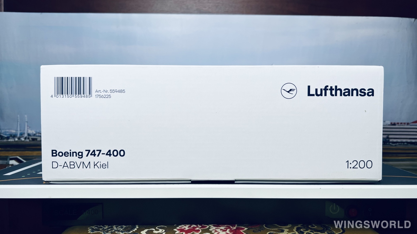 Herpa 1:200 559485 Lufthansa 汉莎航空 Boeing 747-400 D-ABVM