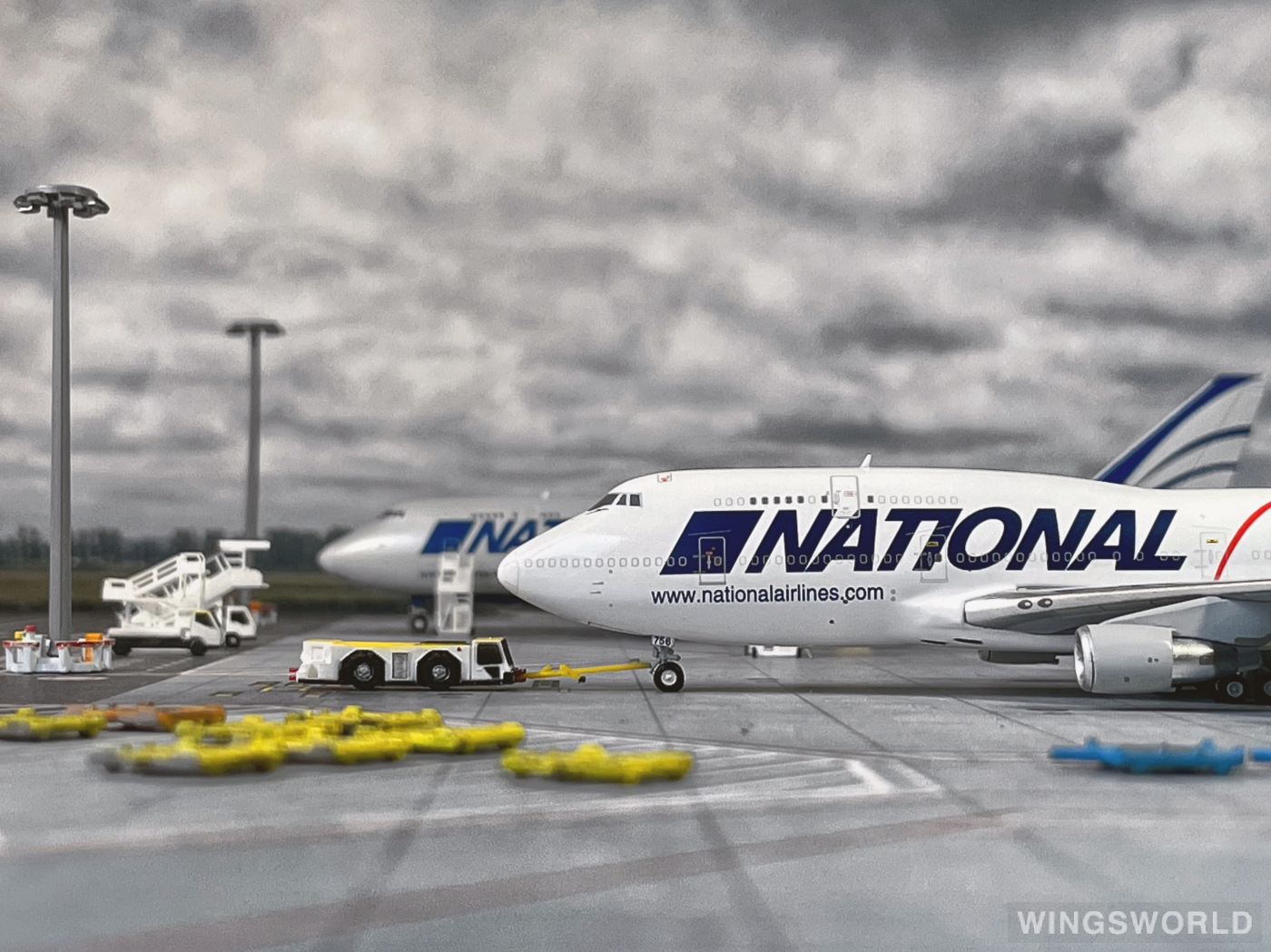 JC Wings 1:400 XX4490 National Airlines Boeing 747-400 N756CA