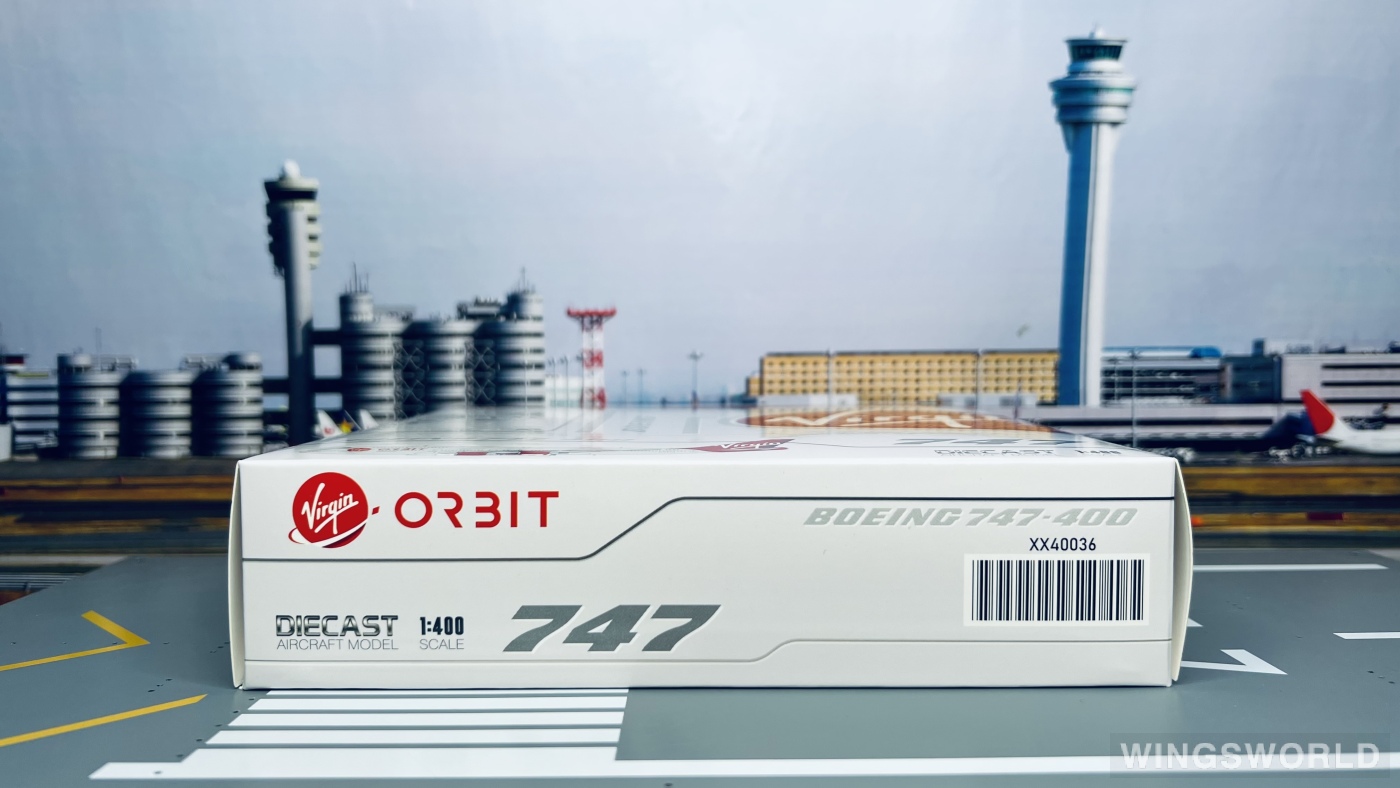 JC Wings 1:400 XX40036 Virgin Orbit Boeing 747-400 N744VG