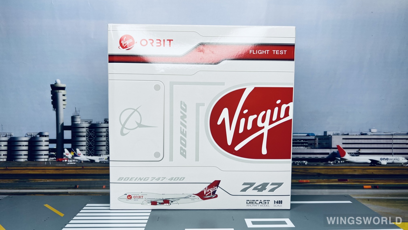 JC Wings 1:400 XX40036 Virgin Orbit Boeing 747-400 N744VG