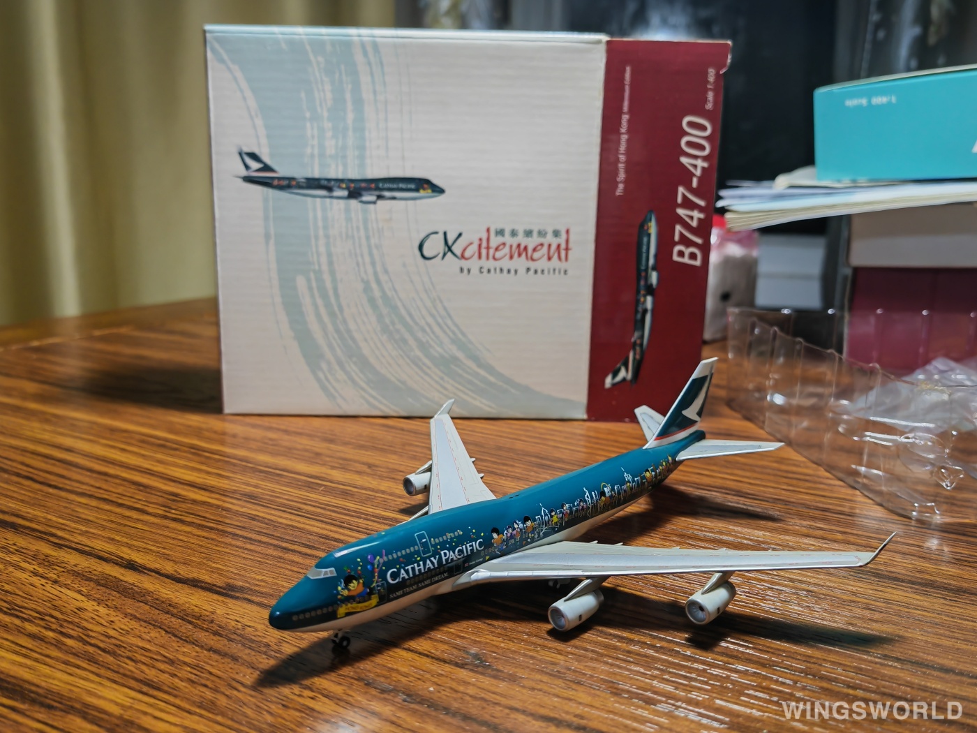 Hogan 1:400 MKACSOHK2400 Cathay Pacific 国泰航空 Boeing 747-400 B-HOX