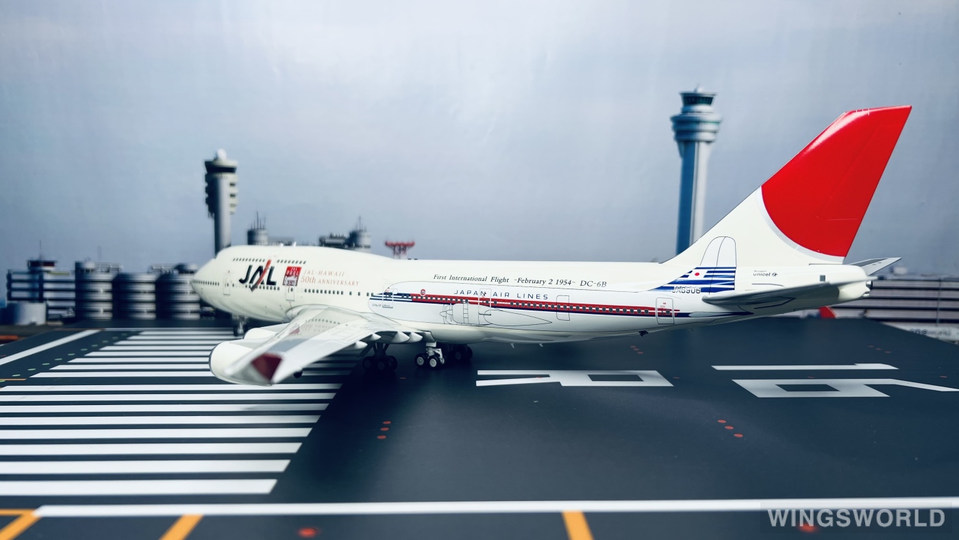 B Models 1:200 B-JAL-744-DC6 Japan Airlines 日本航空 Boeing 747-400 JA8906