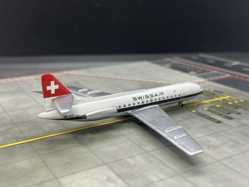 Swissair 瑞士航空 Sud Aviation SE 210 HB-ICX  AC419859A AeroClassics 1:400