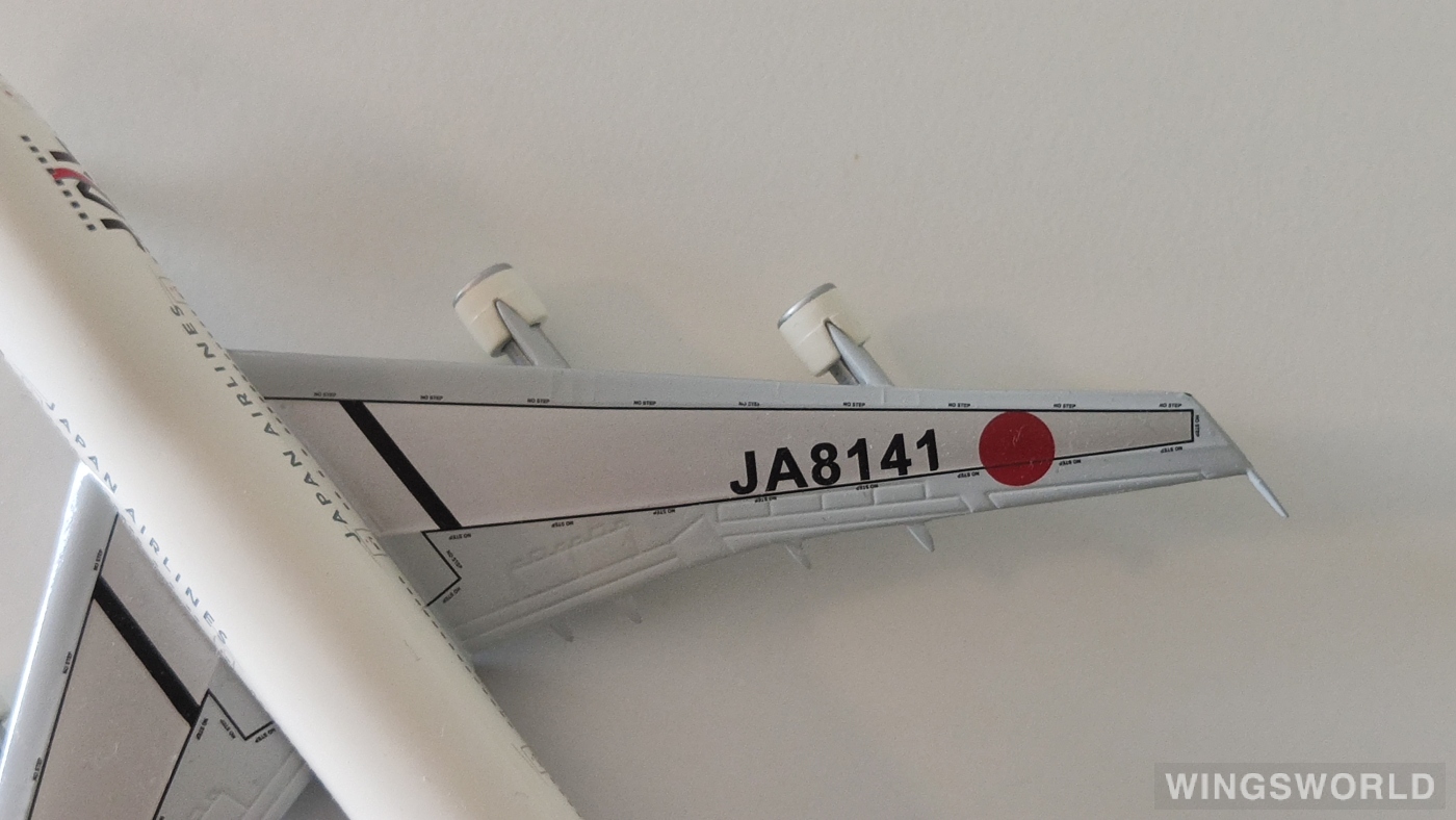 Jet-X 1:400 JA005C Japan Airlines 日本航空 Boeing 747-200 JA8141