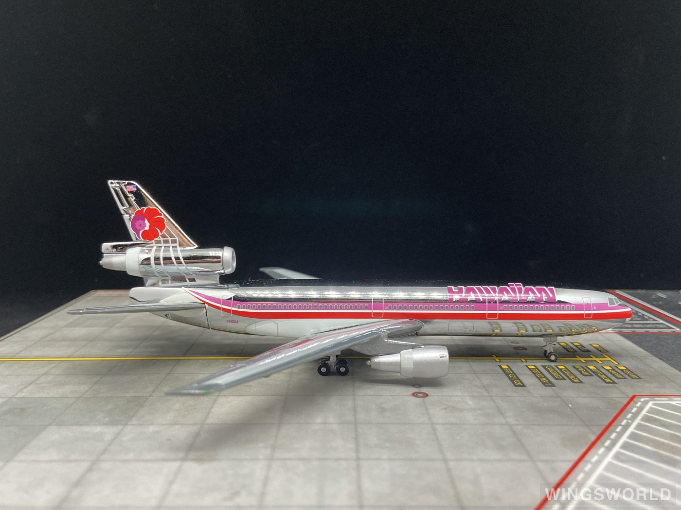 Geminijets 1:400 GJHAL120 Hawaiian Airlines 夏威夷航空 McDonnell Douglas DC-10 N140AA