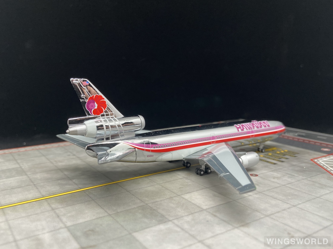 Geminijets 1:400 GJHAL120 Hawaiian Airlines 夏威夷航空 McDonnell Douglas DC-10 N140AA