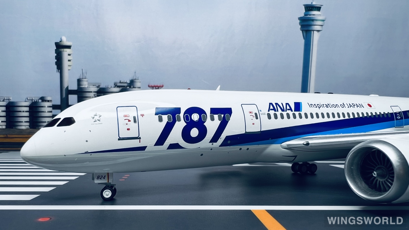 JFOX 1:200 Boeing 787-8 ANA 全日空JF-787-8-002 JA824A 787Logo 