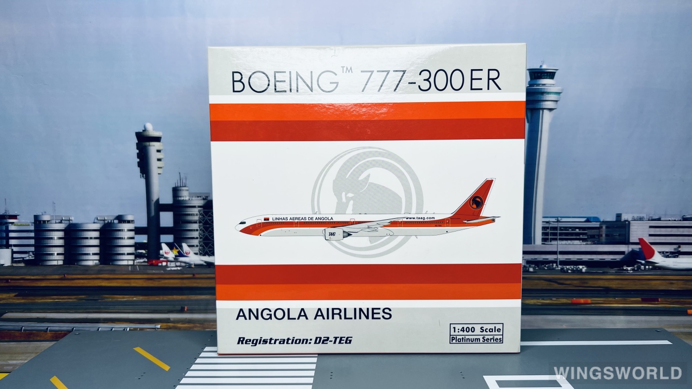 Phoenix 1:400 PH11140 TAAG Angola Airlines 安哥拉航空 Boeing 777-300ER D2-TEG