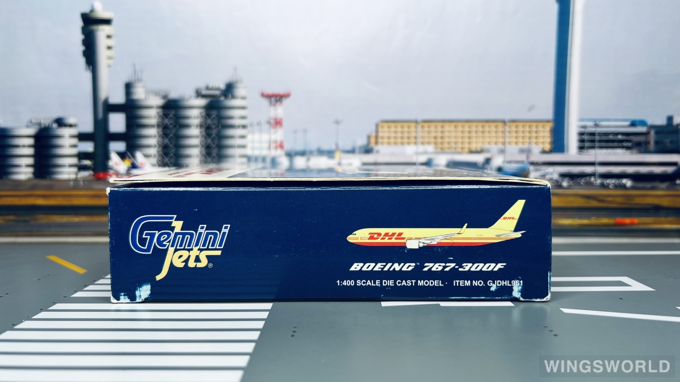 Geminijets 1:400 GJDHL961 DHL 敦豪 Boeing 767-300 G-DHLE