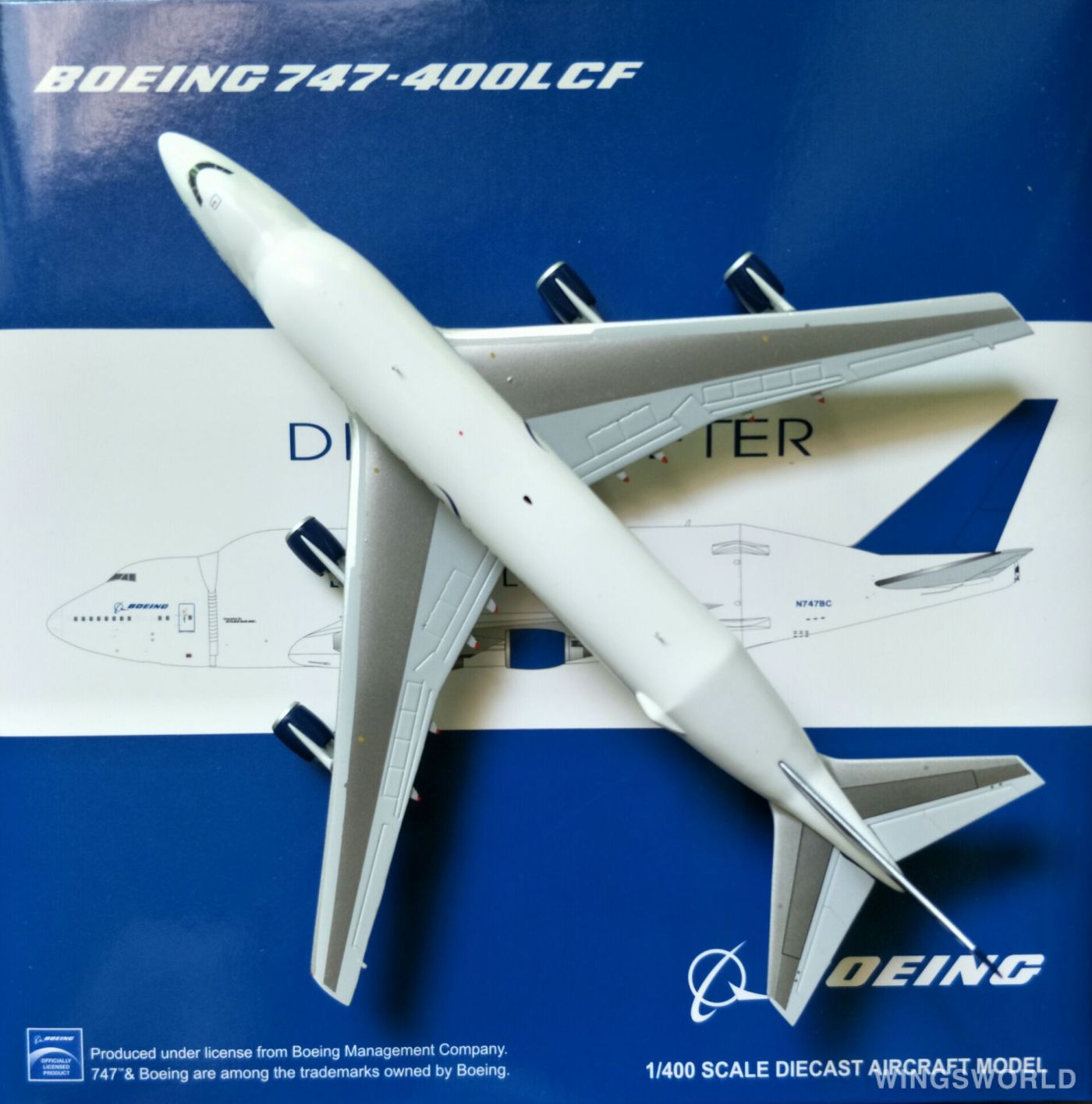 JC Wings 1:400 LH4174 Boeing 波音公司 Boeing 747-400 LCF N747BC