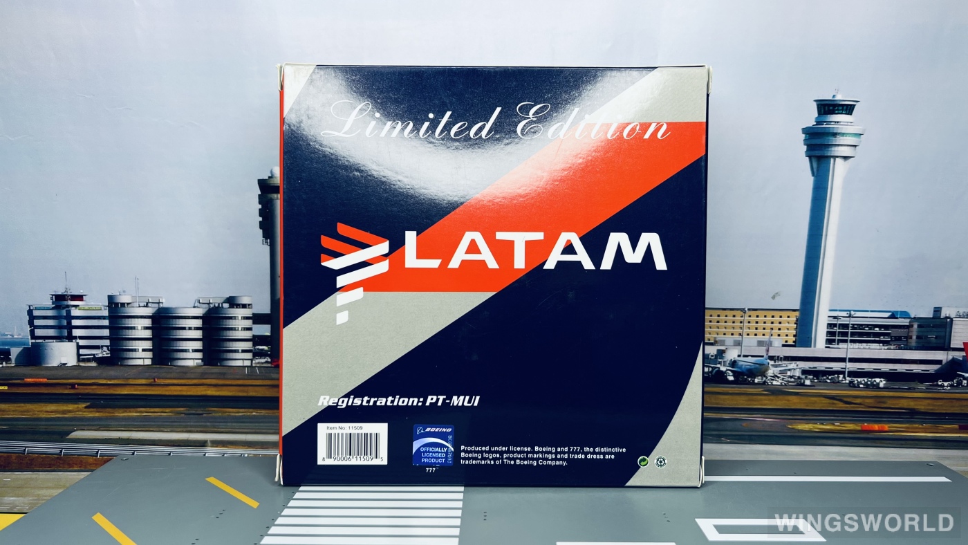 Phoenix 1:400 PH11509 LATAM 南美航空集团 Boeing 777-300ER PT-MUI