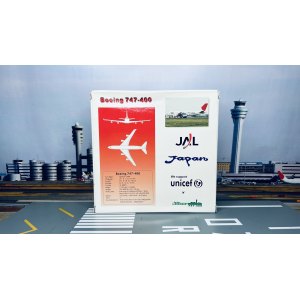 Japan Airlines 日本航空 Boeing 747-400 JA8909  6956657888963 Blue box 1:400