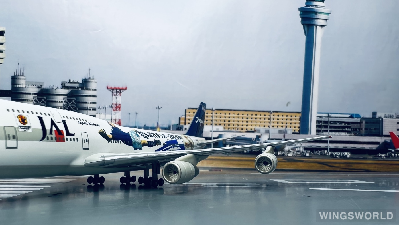 Herpa 1:400 560580 Japan Airlines 日本航空 Boeing 747-400 JA8908