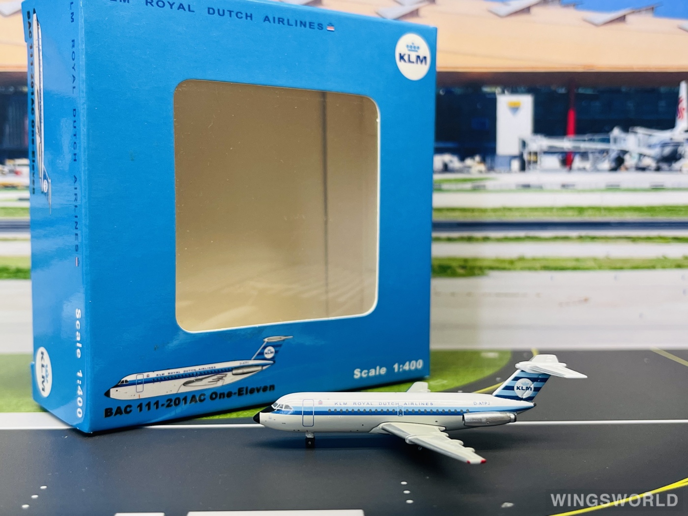 JC Wings 1:400 JC4012 KLM 荷兰皇家航空 BAC 111 D-ATPJ