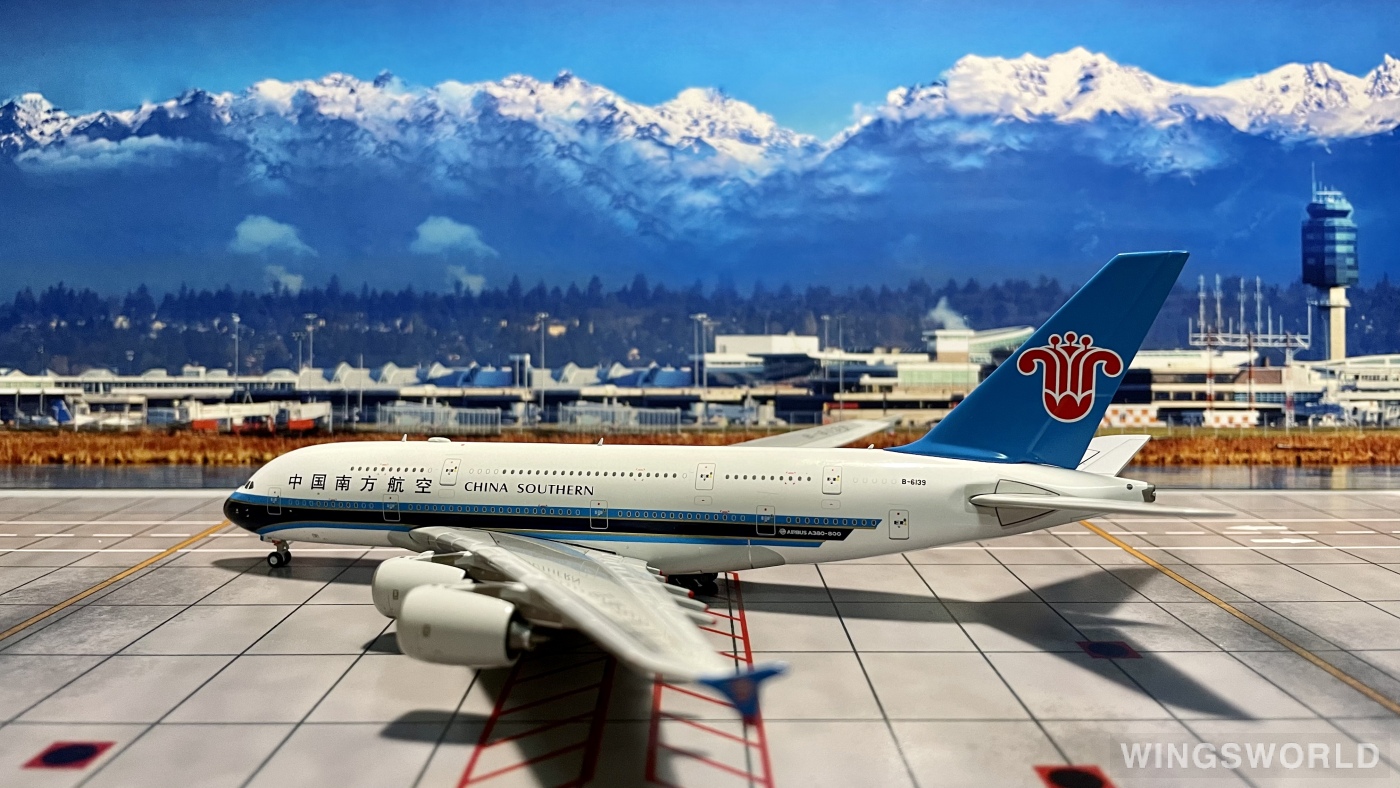 JC Wings 1:400 XX40045 China Southern 中国南方航空 Airbus A380-800 B-6139