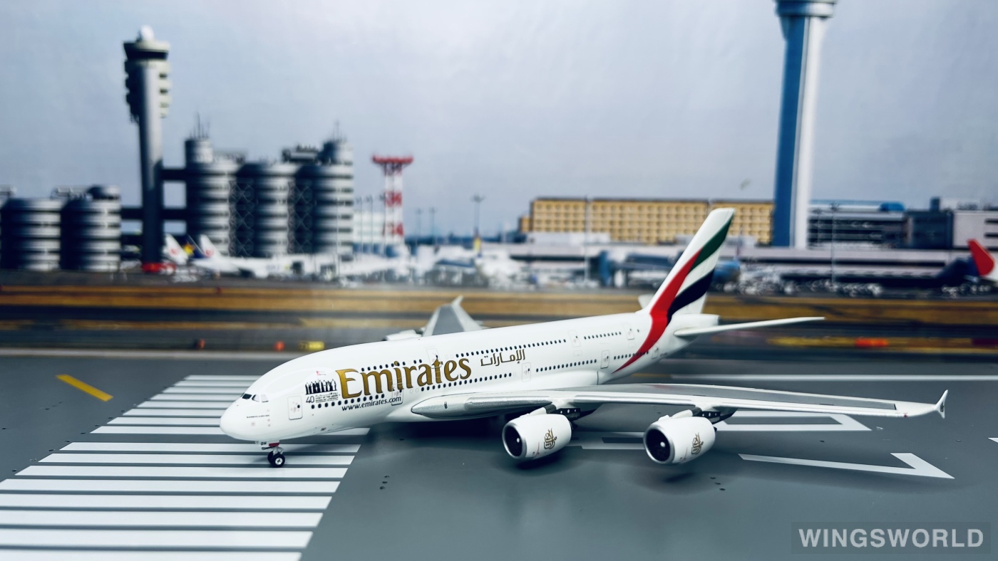 Phoenix 1:400 PH4A6EDH Emirates 阿联酋航空 Airbus A380-800 A6-EDH