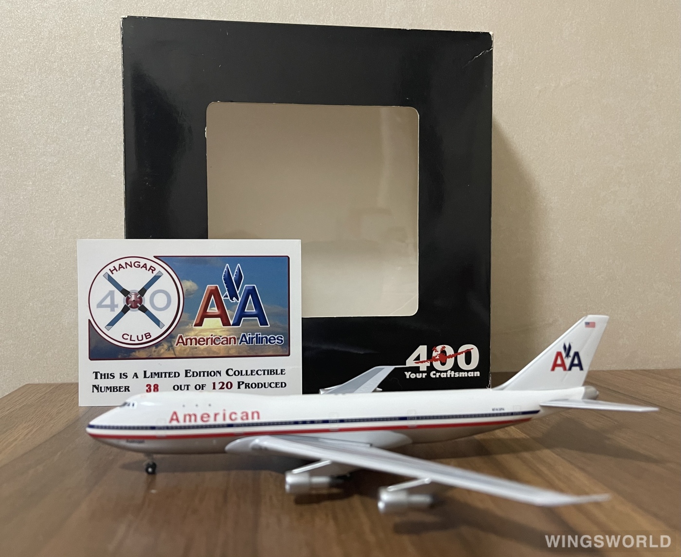 Big Bird 1:400 HC-009 American Airlines 美国航空 Boeing 747-100 N743PA