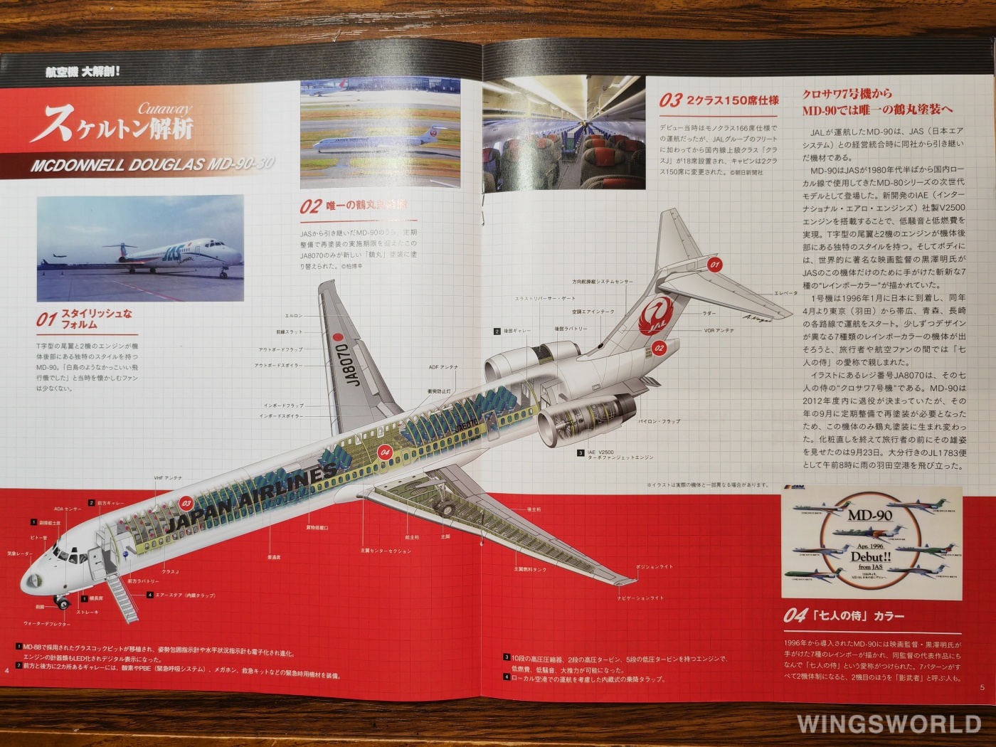 DeAGOSTINI 1:400 McDonnell Douglas MD-90 Japan Airlines 日本 DeAGOSTINI 1:400 McDonnell Douglas MD-90 Japan Airlines 日本