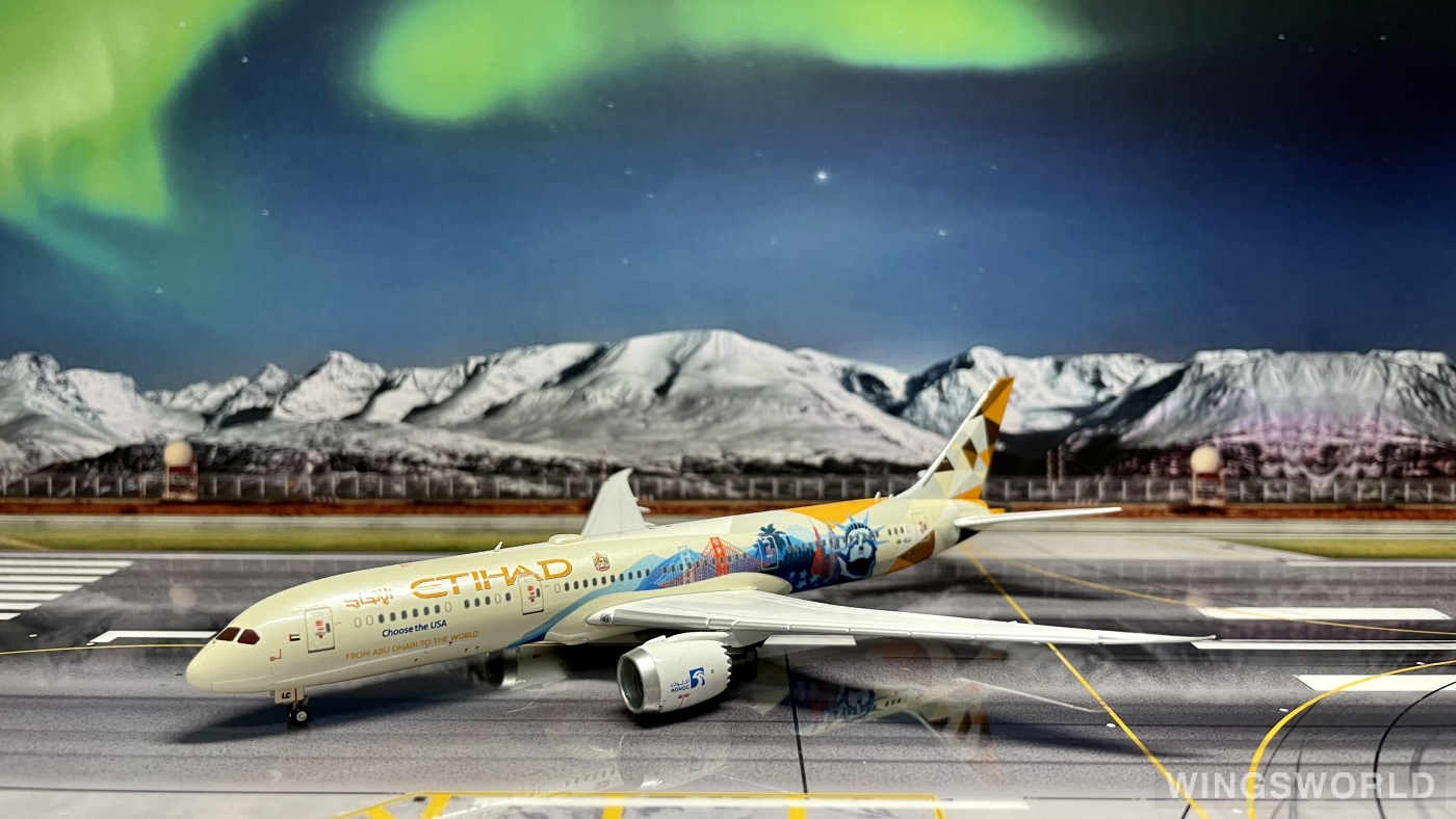 JC Wings 1:400 XX4250 Etihad Airways 阿提哈德航空 Boeing 787-9 A6-BLC