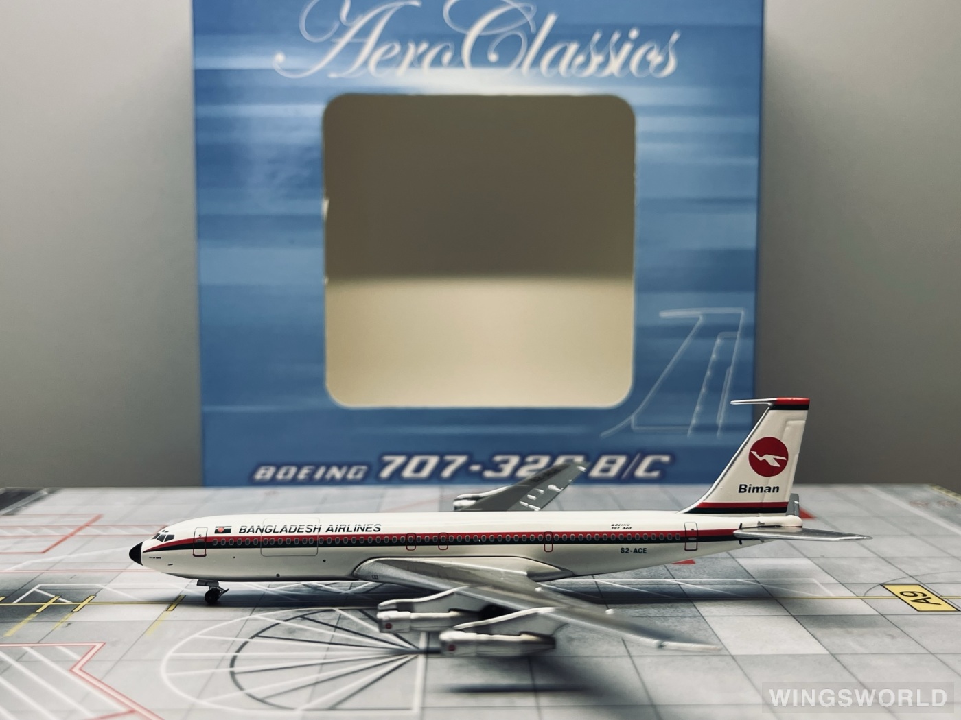 AeroClassics 1:400 ACS2ACE Biman 孟加拉航空 Boeing 707-300 S2-ACE