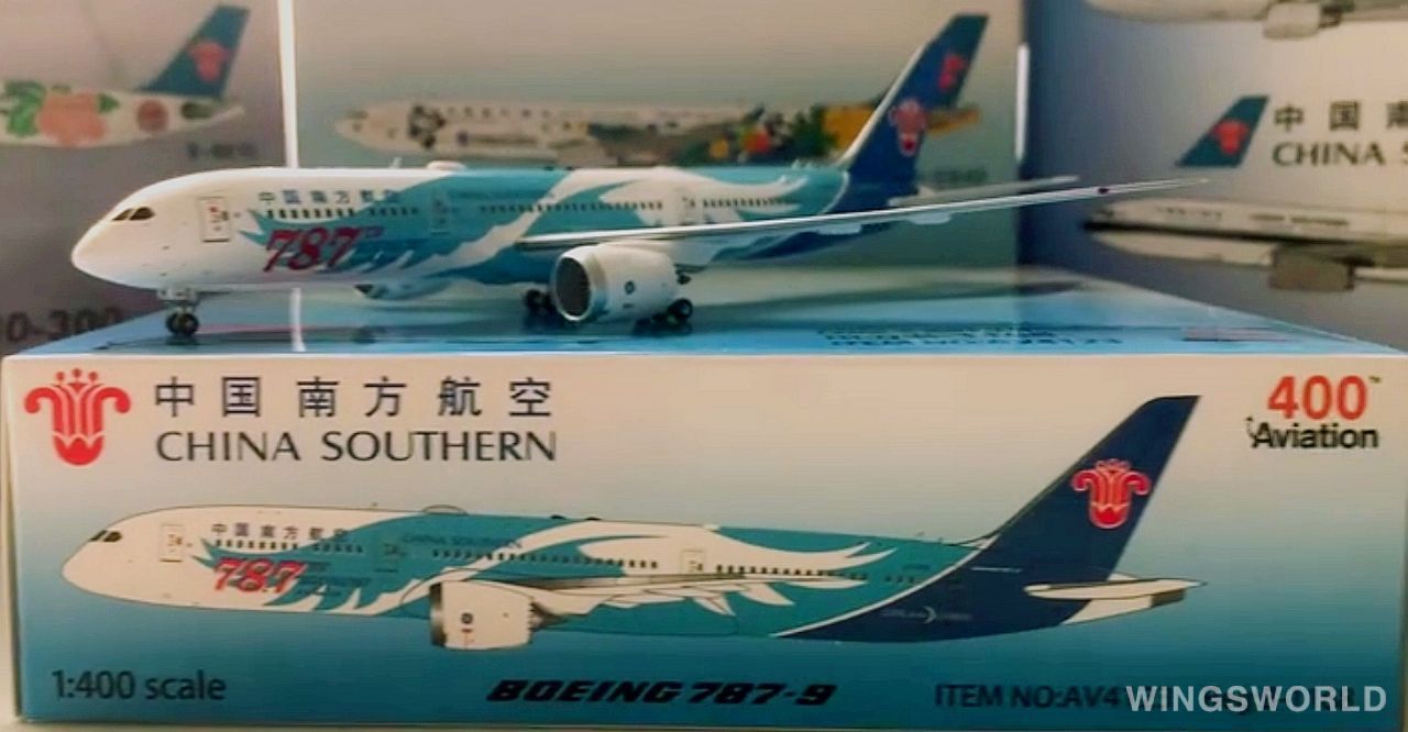 Aviation400 1:400 AV4123 China Southern 中国南方航空 Boeing 787-9 B-1168