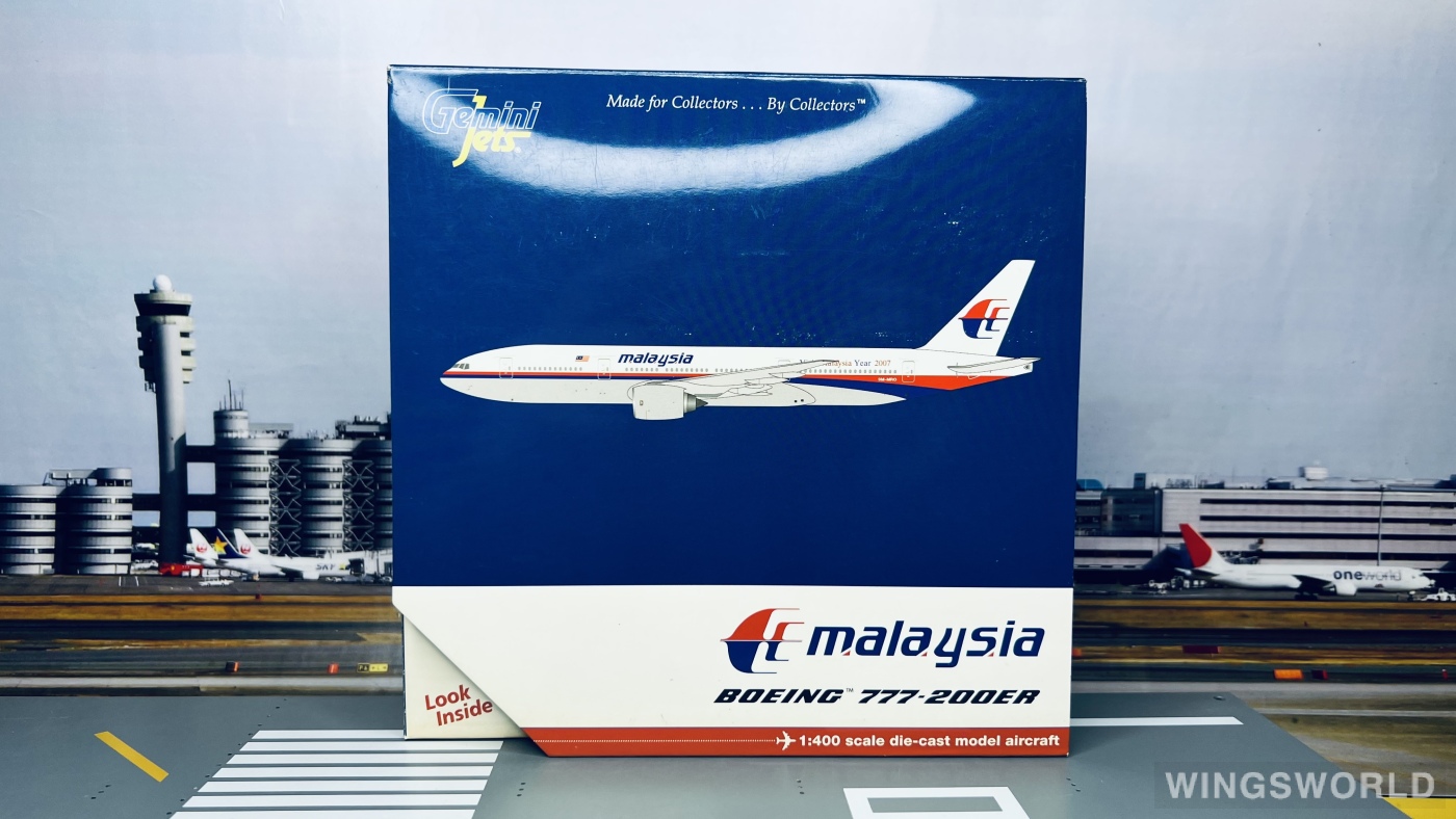 Geminijets 1:400 GJMAS936 Malaysia Airlines 马来西亚航空 Boeing 777-200ER 9M-MRO